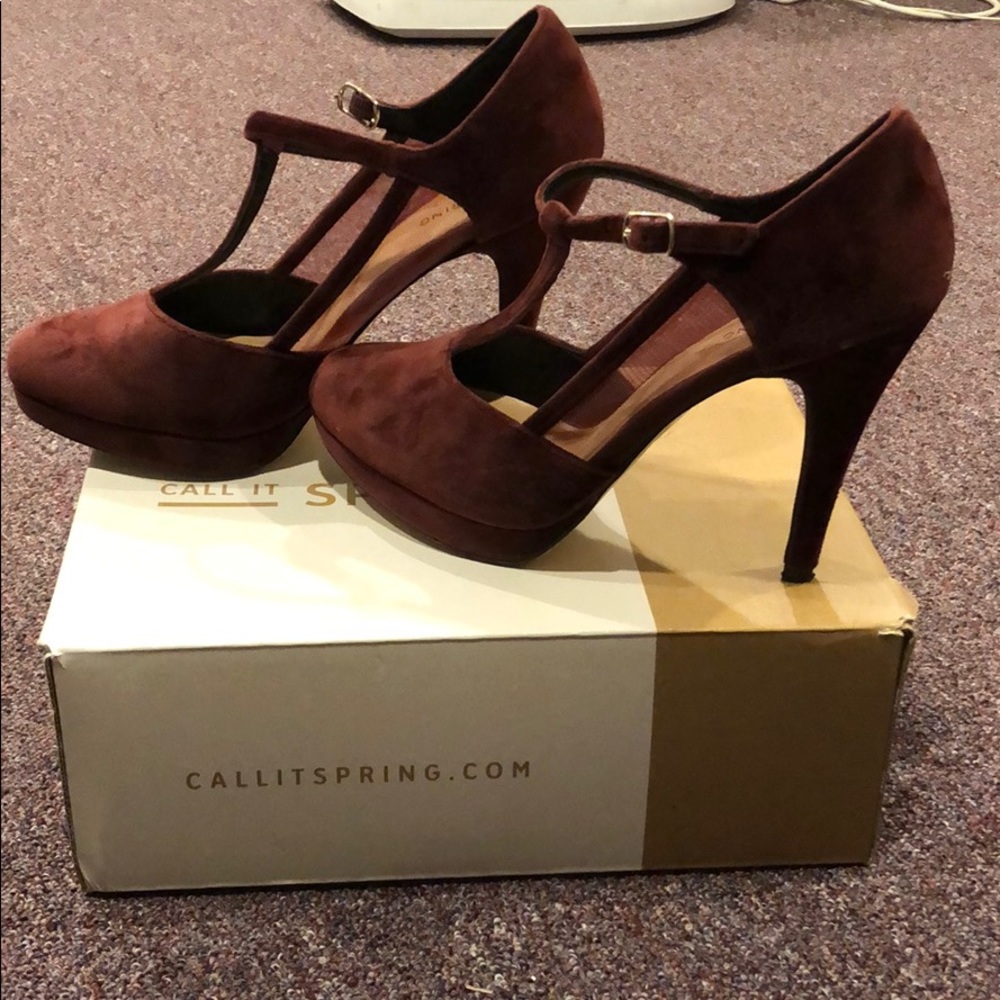 Velvet heels